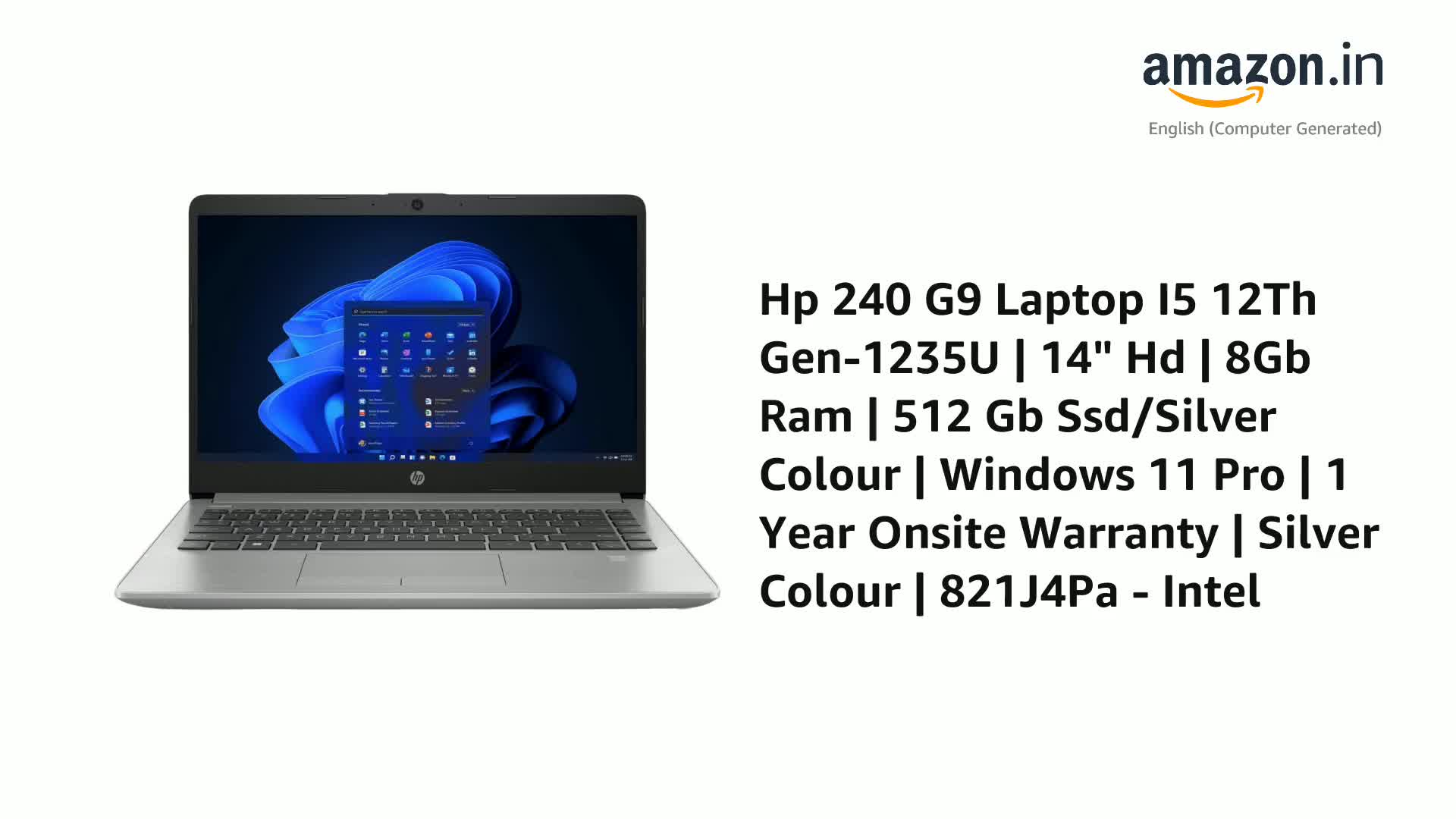 Hp 240 G9 Laptop I5 12Th Gen-1235U | 14